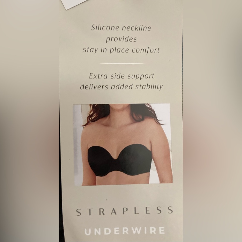 ♣️☀️♣️Bali Black Smooth Multifunction Strap/Strapless Underwire Bra